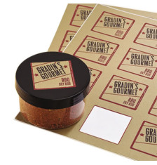 Nhãn decal giấy kraft vuông (300-1000 nhãn)